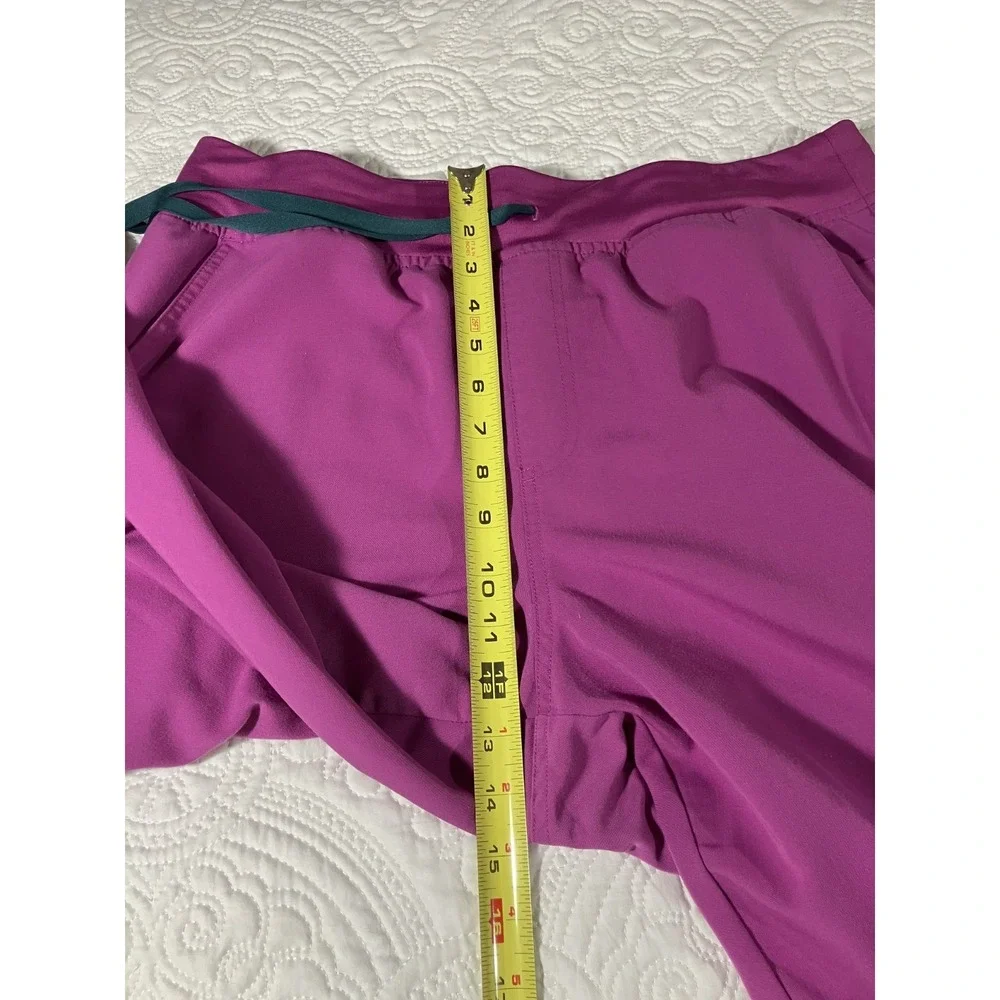 FIGS HW Yola Cargo Scrub Pants Women's Size XL Purple Uniform Medical Utility